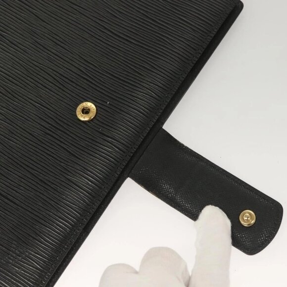 LOUIS VUITTON Epi Agenda GM Day Planner Cover Black R20212 LV Auth 130661 - Picture 13 of 16